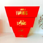 YBLPAK Custom Disposable Red Chocolate Take Away Box for Fried Chicken Sugar Candy Snack High End Paper Container Food Packaging – Image 5