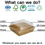 YBLPAK Kraft Paper Cake Packaging Box for Tiramisu Basque Dessert Mousse Baking-Matt Lamination Folder Type for Food Use – Image 6