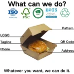 YBLPAK Hot Disposable Sandwich Box Recyclable White Kraft Paper Burger Box Greaseproof Fast Food Packaging for Picnic Restaurant - 画像 (6)
