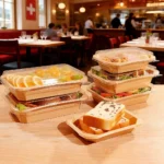 YBLPAK Wholesale Octagonal Paper Lunch Bowl Biodegradable Takeaway Food Packaging Box Disposable Paper Container for Snack Bread