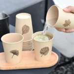 YBLPAK Wholesale 8oz Single Wall Biodegradable Eco-Friendly Craft Paper Cup with Custom Logo for Beverages Disposable Coffee Cup - Image 3