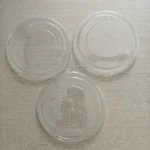 Xiamen Hot Transparent Plastic Dome Lid Flat Cover Salad Container Closures Eco Friendly Clear Food Grade PET Lid for Salad Bowl