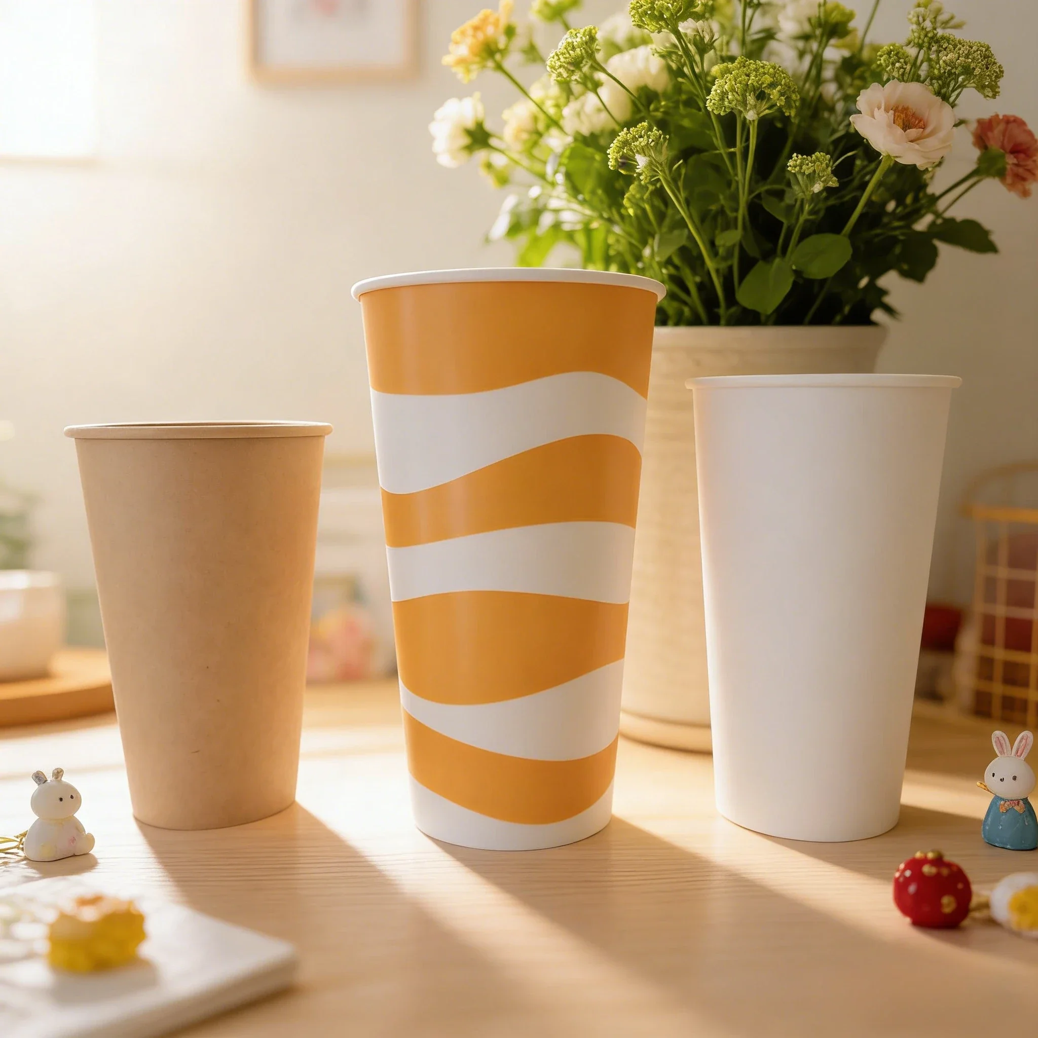 H6f55f3b3f6844e7b9d631b44e261d44am.webp OEM ODM Extra Large Capacity 32oz Single Wall Disposable Paper Cups Eco Friendly Compostable for Coffee Milk Tea Hot/Cold Drinks - Imagen 1