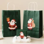 Shopping Handbag Gift Bags Zipper Bag Paper Food Bag Customized with Company Logo Christmas Packaging Gravure Printing - Imagen 2