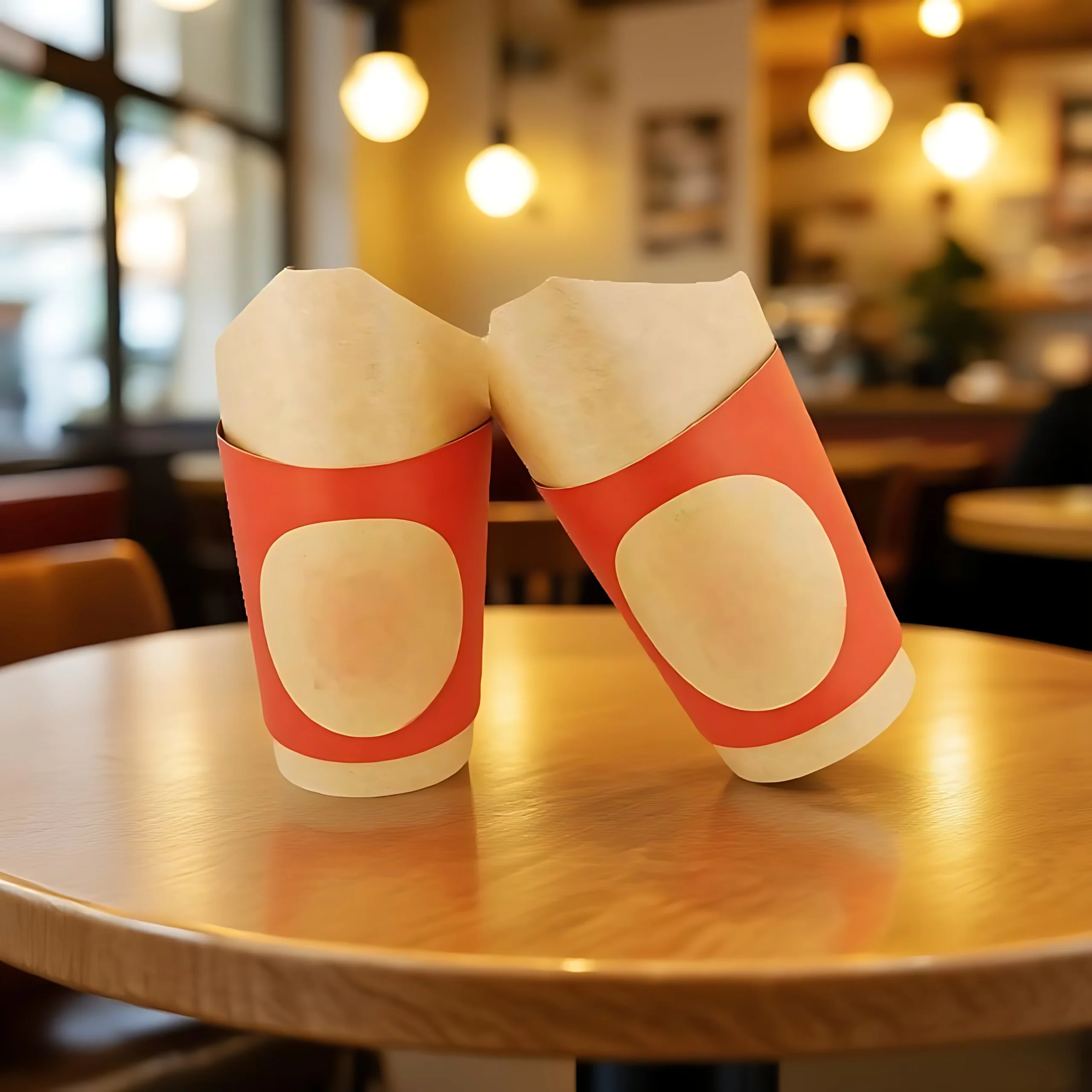 H73058b8f0d02476aa4538264165c85e7u.webp YBLPAK Eco Friendly Single Wall Cow Horn Kraft Paper Cups Custom Printed for Hot Cold Drinks with PE Coated for Coffee Milk Tea - Image 1