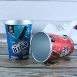 YBLPAK High Quality 480ml Disposable Paper Cups for Seaweed Chips Snack Cookies French Fries Customized Food Packaging with Lids