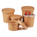 "Craft Paper Eco-Friendly round Bowls 16oz 24oz 32oz" - Image 2