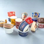 Eco-friendly Disposable Craft Paper Bowl Disposable Kraft Salad Fruit Soup Food Packing Containers with Lid – Image 2