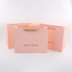 Valentines Day Custom Luxury Logo Gift Bag Birthday Paper Shopping Bags With Handle for Business