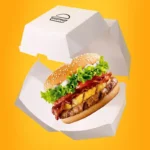 YBLPAK Eco Friendly Fast Food Packaging Containers Cardboard Take Away Food Box for Hamburger Snack Sandwich Custom Burger Boxes - Image 3