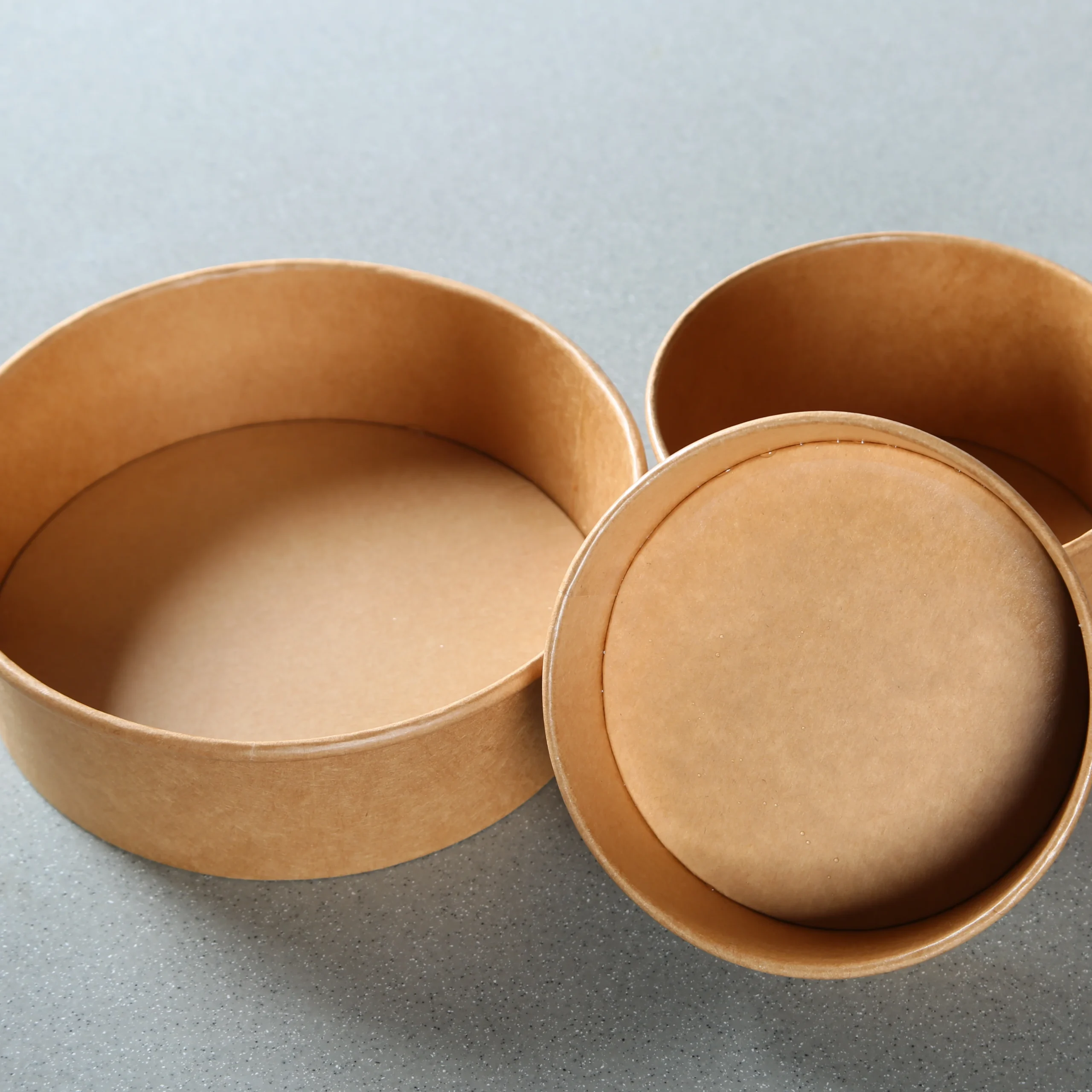 H7f354d95e0ca4c4a872173cdd3fa081b0.webp Bamboo Salad Bowl Kraft Bowl Natural Food Grade Disposable Snack Food Packaging Single Wall Paper Cup Coffee Paper Cup Accept - Imagen 1