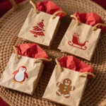 Christmas Paper Gift Bags Packaging With Handle for Holiday Paper Gift Bags, Christmas Goody Bags – Image 4