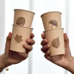 YBLPAK Wholesale 8oz Single Wall Biodegradable Eco-Friendly Craft Paper Cup with Custom Logo for Beverages Disposable Coffee Cup - Image 2