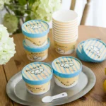 Xiamen Craft Paper Disposable Ice Cream Cups & Dessert Bowls Recyclable Waterproof Customized Logo for Sundae Frozen Yogurt Soup