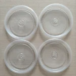 Xiamen High Quality Clear Plastic Lids 90/98/116mm Diameter Transparent Flat PP Juice Soup Cup Covers Cold Drinking Sealing Lids