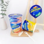 Recyclable Instant Noodle Paper Cups With Lids Leak Resistant Hot Food Containers Eco Friendly Disposable Takeout Bowl Packaging