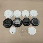 YBLPAK Black 90mm Coffee Cup Lids PP Disposable for 10oz 12oz 16oz 20oz Paper Cups Spill Proof Sturdy Hot/Cold Drinking Cup Lids - Image 3