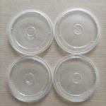 Xiamen High Quality Clear Plastic Lids 90/98/116mm Diameter Transparent Flat PP Juice Soup Cup Covers Cold Drinking Sealing Lids - Imagen 2