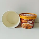 YBLPAK 575mL Disposable Compostable Eco Friendly Paper Cups for Instant Rice Heat Resistant Waterproof Leak Proof Portable Bowls - Imagen 2