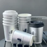 YBLPAK Eco-Friendly 8oz 12oz 16oz 20oz Double Wall Brushed Silver Paper Cups Insulated for Hot Coffee Boba Tea Wine Beer Tequila – Image 4