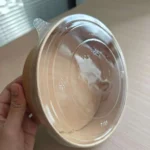 Xiamen Hot Transparent Plastic Dome Lid Flat Cover Salad Container Closures Eco Friendly Clear Food Grade PET Lid for Salad Bowl – Image 6
