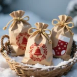 Christmas Paper Gift Bags Packaging With Handle for Holiday Paper Gift Bags, Christmas Goody Bags – Image 6