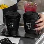 YBLPAK Custom Logo Printed Disposable Paper Coffee Cups 4oz-24oz Double Wall With Lid for Cafe Shop Restaurant Takeaway Beverage – Image 3