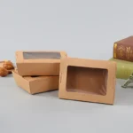YBLPAK Paper Catering to Go Pastry Boxes Kraft Brown Take Out Food Containers with Window Disposable Leak & Grease Resistant Box - Imagen 2