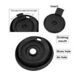YBLPAK Rotary Lid 90mm Thickened PP Eco-Friendly Food Grade Disposable Leak-Proof Plastic Lids for Coffee Milk Tea Takeaway Cups – Image 2