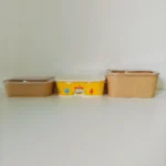 Xiamen Eco-Friendly Disposable PET Plastic Lid for Paper and Plastic Bowls Food Grade Lightweight Custom Logo & Size square Lids - Image 5