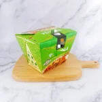 YBLPAK Wholesale Custom 16oz 32oz Disposable Noodle Box Kraft Paper Food Container Leak & Grease Resistant Rectangle to Go Boxes - Imagen 4