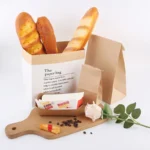 BTO Recycled Custom Logo Printed Restaurant Food Takeaway Grocery Supermarket Shopping Kraft Paper Bag With Handles - Imagen 5