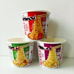 580mL Instant Noodles Paper Cups Eco Friendly Disposable Food Grade Microwave Leak Proof Lightweight Portable Takeaway Packaging