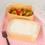 Disposable 500ml 750ml 1000ml 1300ml  Food Packing Rectangular Paper Containers Eco Friendly Square Paper Bowl - 画像 (2)