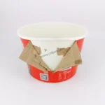 YBLPAK Hot Sale Double Wall Ramen Paper Bowl Custom Logo Biodegradable Compostable Paper Container for Noodle Oatmeal Cake Snack - Image 4