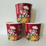 YBLPAK Custom Logo Reusable Biodegradable Disposable Food Grade Paper Cups for Snack Cookie Milk Ramen Instant Noodles with Lids