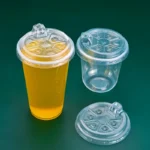 YBLPAK 90mm clear Plastic Cold Drinking Cup Lid Plastic Spout Lid PP Material Cola Cover for 10 12oz Paper Cups and Plastic Cups – Image 2