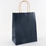 21*11*27cm 130g Custom Private Logo Printed White Brown Shopping Thank You Gift Kraft Paper Bags With Your Own Logo - 画像 (6)