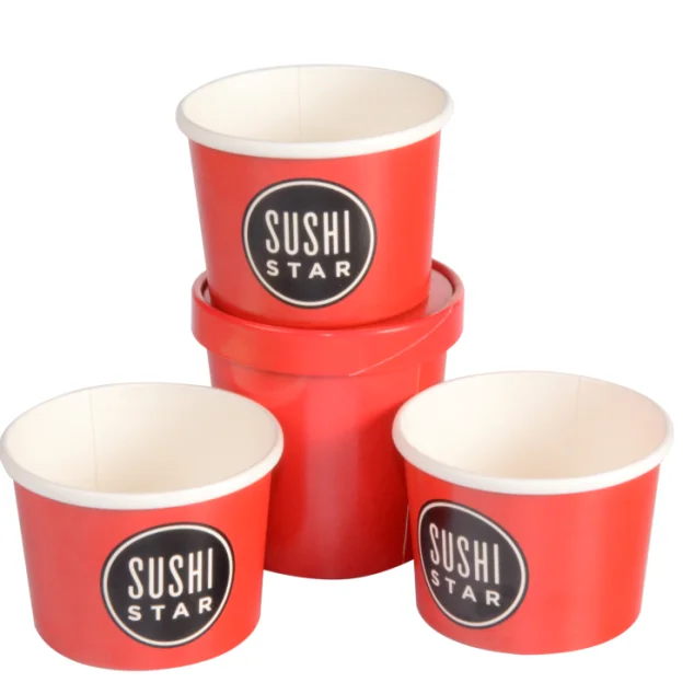 Haedaf07968f8407896cdb701927bd20c8.webp Custom Logo Noodle Packaging Cup Soup Cup with Lid Feature Paper Craft Paper Milk Carton PE Coated Paper Disposable 50000 - 画像 (1)