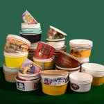 High Quality Disposable Thickened Kraft Paper Single Wall Food Cups with Lid for Packaging Noodle Soup Containers - Image 3