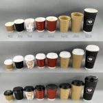 YBLPAK Factory Price Eco Friendly Ripple Wall Coffee Cups Biodegradable Heat Resistant Design Paper Cup for Bubble Tea Cafe Shop – Image 4