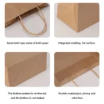 26*12*33 Custom Packaging Eco-friendly Colorful Custom Printing Retail Candy Wrapping Kraft Paper Bag With Handle - Image 5
