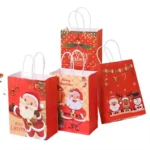Customized Christmas Gift Paper Bag Christmas Gift Packaging Bag Candy apple Handle/Shopping Bag Creative Large-capacity - Imagen 6