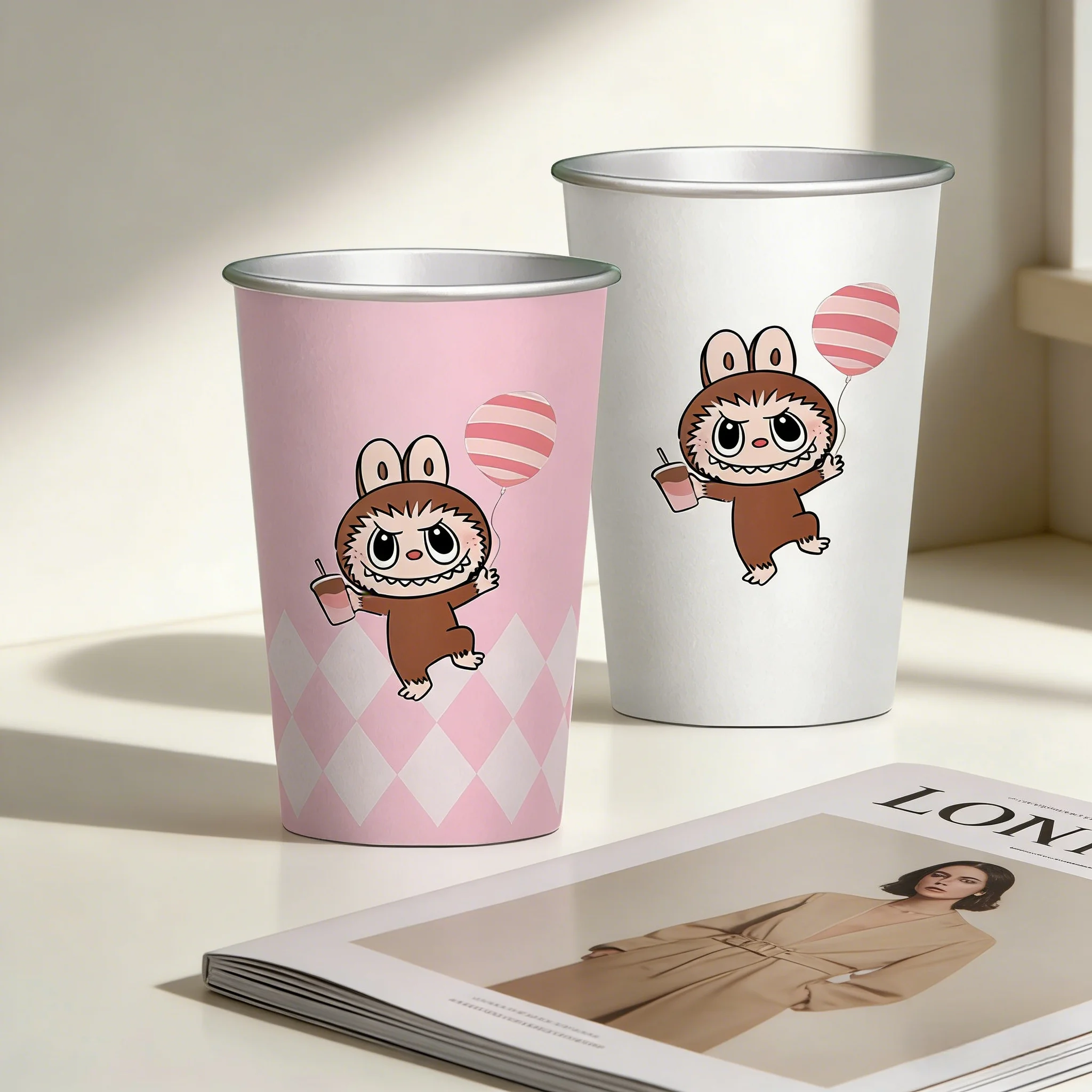 Hb3b7f0711a3d4f53b316f74a8af3134a2.webp YBLPAK Custom Printed 8 16oz Disposable Paper Cups for Coffee Milk Tea Champagne Brandy Eco Friendly Takeaway Beverage Packaging - Image 1
