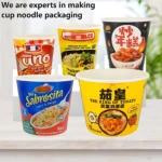 YBLPAK Popular Customizable Candy Paper Cups with Lids and Spoon for Ice Cream Food Chocolate Cookie Ramen Soup Oatmeal Porridge – Image 2