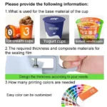 YBLPAK Custom Printed Easy Peel 139mm Diameter Aluminum Foil Lids for Yogurt/Instant Noodle/Ice Cream Paper/Plastic Cup/Bowl Cap - Image 6