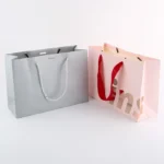 BTO Printed Luxury Brown Gift Shopping Food Takeaway Carry Bag Handles Packaging Custom Craft Kraft Paper Bags With Your Own Log - Image 2