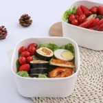 Custom Printing Takeaway Food Packing Box Disposable Square Kraft Paper Salad Bowl with Lid 750 1000 1200 1400 Ml Craft Paper - Imagen 5