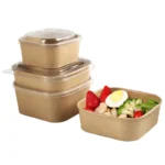 Factory Direct Disposable Take Away Food Packaging Paper Pasta Lunch Bowl for Pasta Take Away