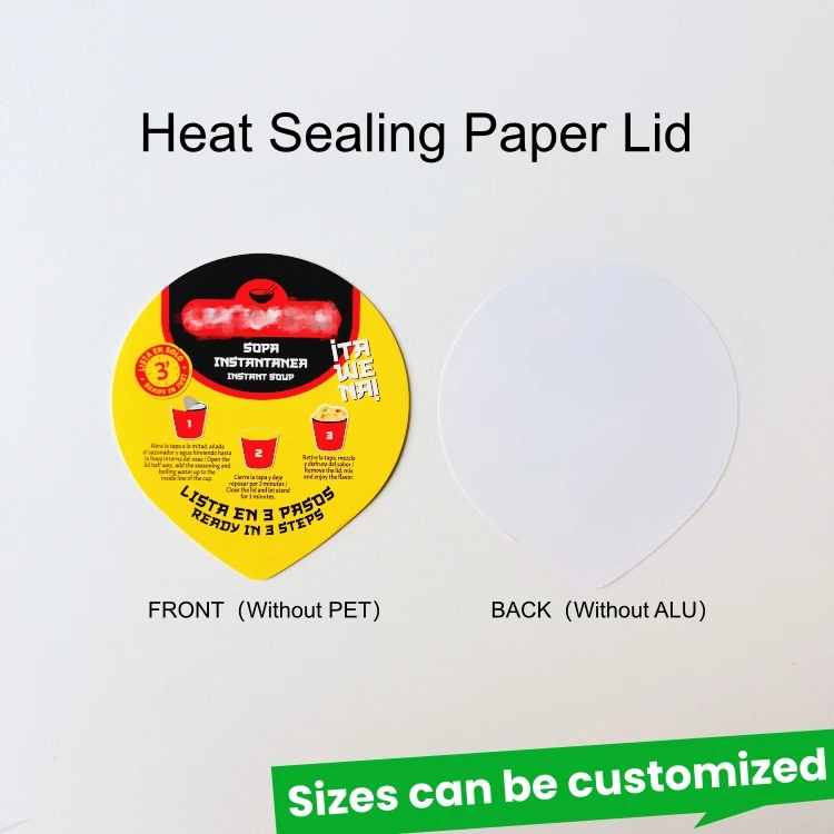 Hbb738cc7a00f491bad4bfe734cce08f1G.webp Heat Seal Paper Lids for Plastic Cups & Bowls | Leak-proof Universal Sealing Lids for Instant Noodles and Coffee – Image 1